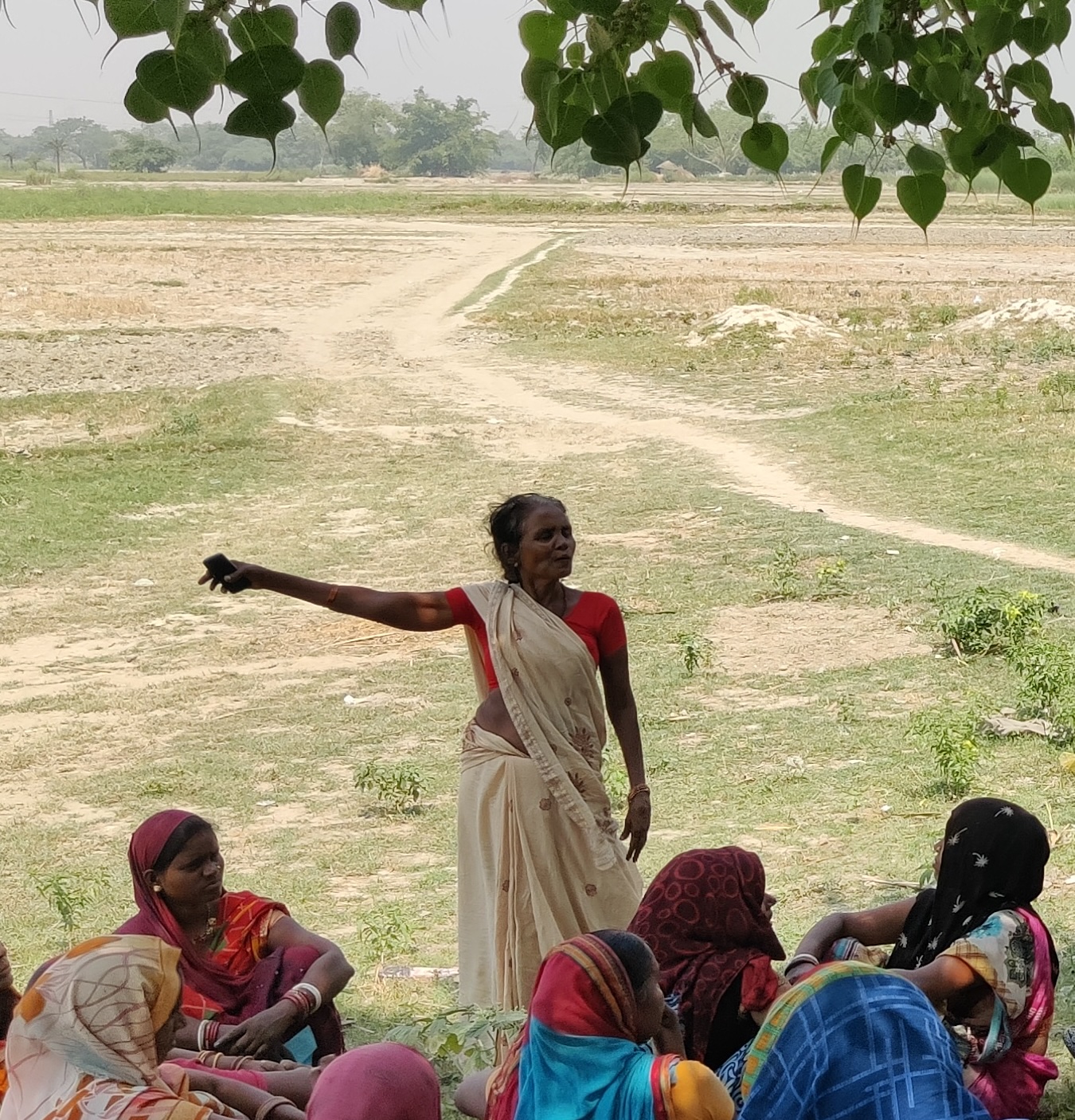 Women's community meeting in rural Bihar